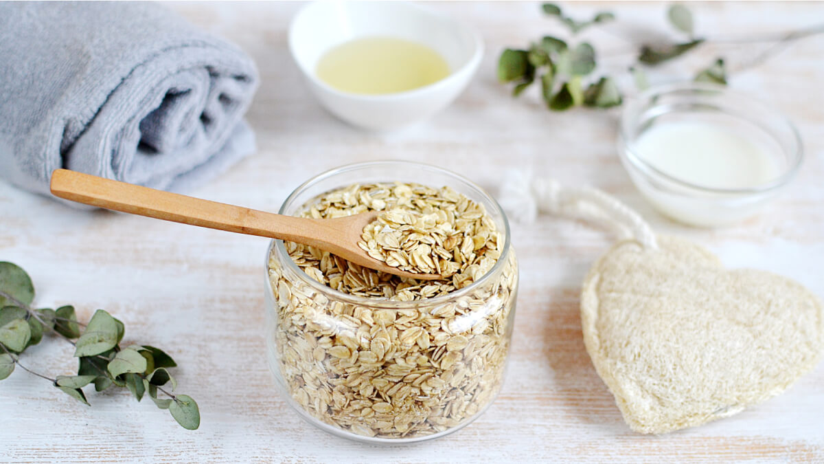 Oatmeal hair mask